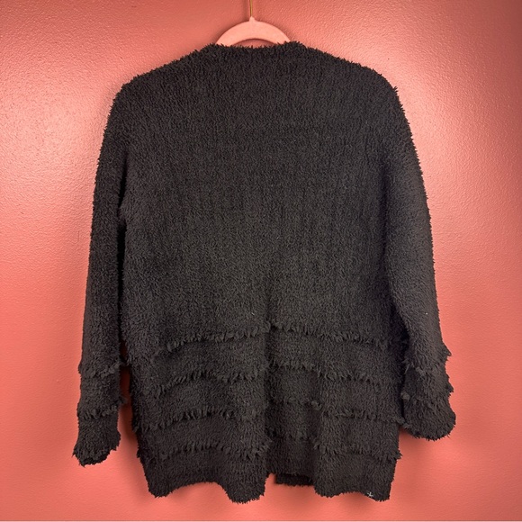Barefoot Dreams Boardwalk Cardigan in black size small style #BDWCC1513 - Picture 2 of 6